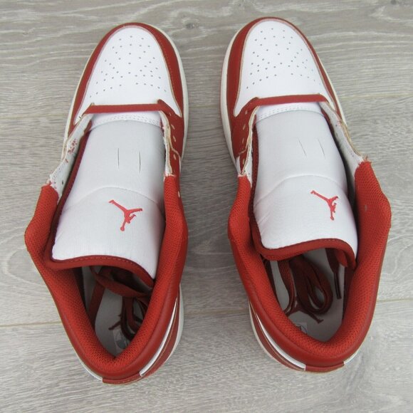 Air Jordan 1 Low SE Sneakers Mens Size 11 White Sail Lobster Red NEW - Picture 9 of 14